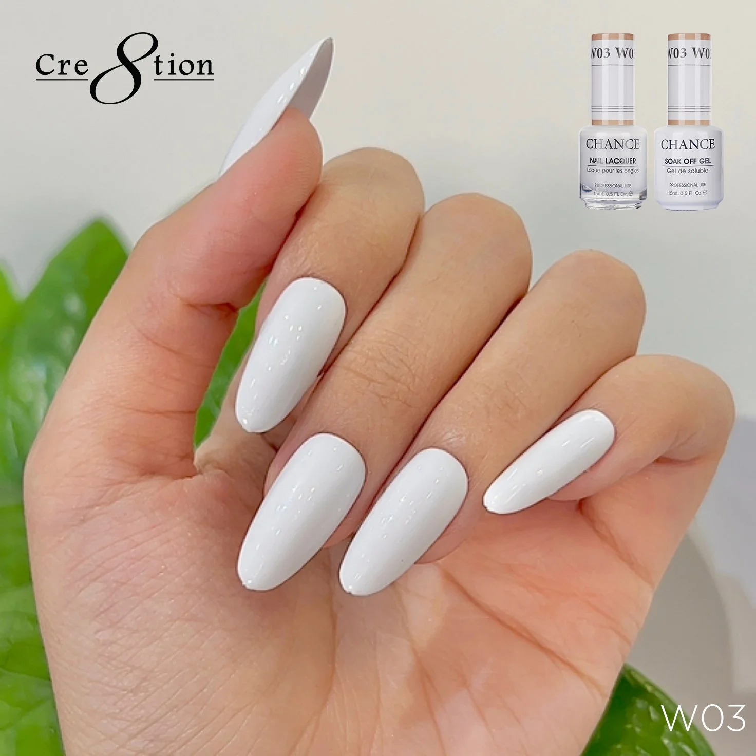 ●ONE BRILLIANT● SaylorOB498Ivory Saylor-OB498-Ivory Chance Shade of White — Cre8tion Products